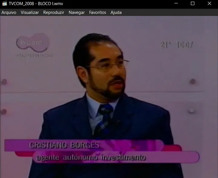Cristiano Brasil em entrevista na TV COM em 2008