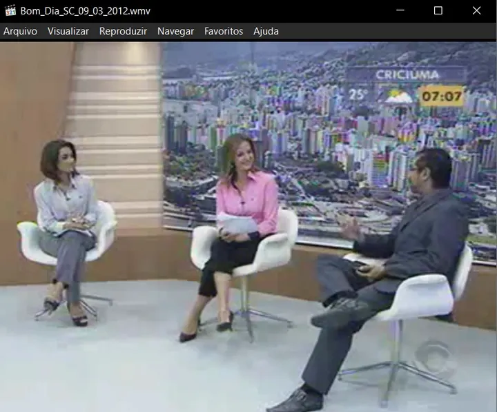 Cristiano Brasil no Bom Dia SC em 2012 falando sobre ansiedade