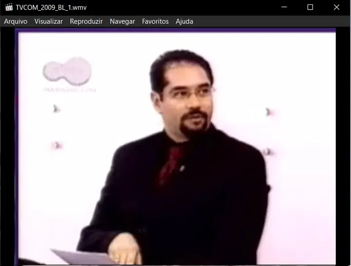 Cristiano Brasil no programa da TV COM em 2009