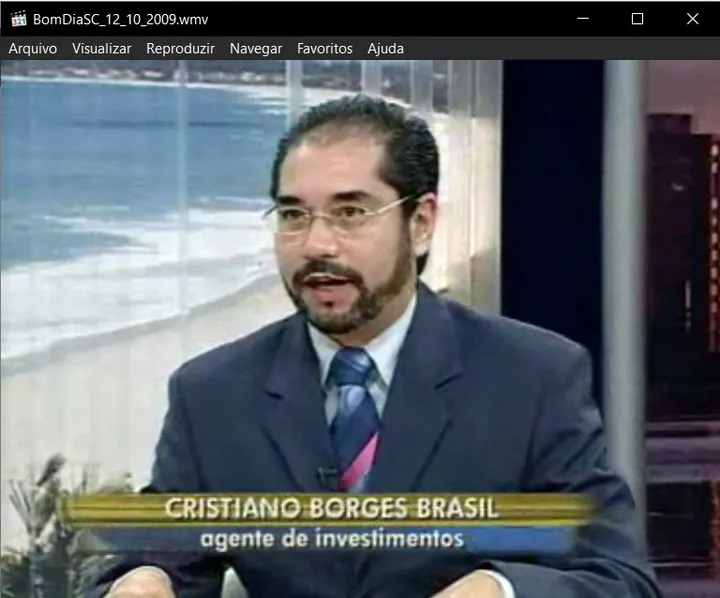 Cristiano Brasil no Bom Dia SC em 2009 sobre controle da ansiedade