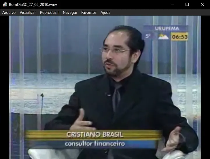 Cristiano Brasil no Bom Dia SC em 2010 sobre saúde mental